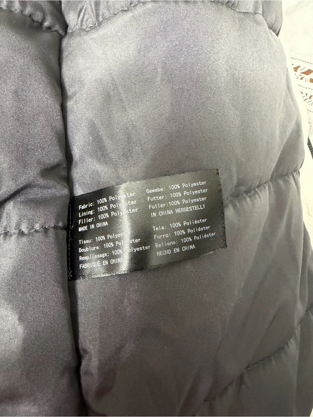 Skieer girls waterproof ski winter jacket white and black size 8